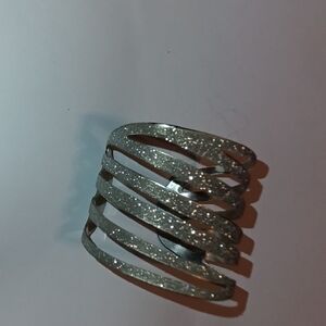 Source Unknown Silver Glitter Bracelet